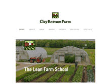 Tablet Screenshot of claybottomfarm.com
